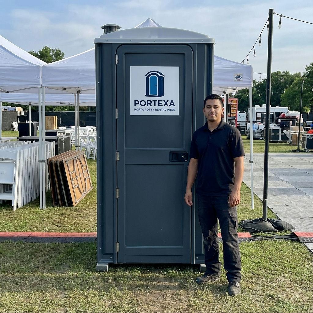 Deluxe porta potty rental in Dallas