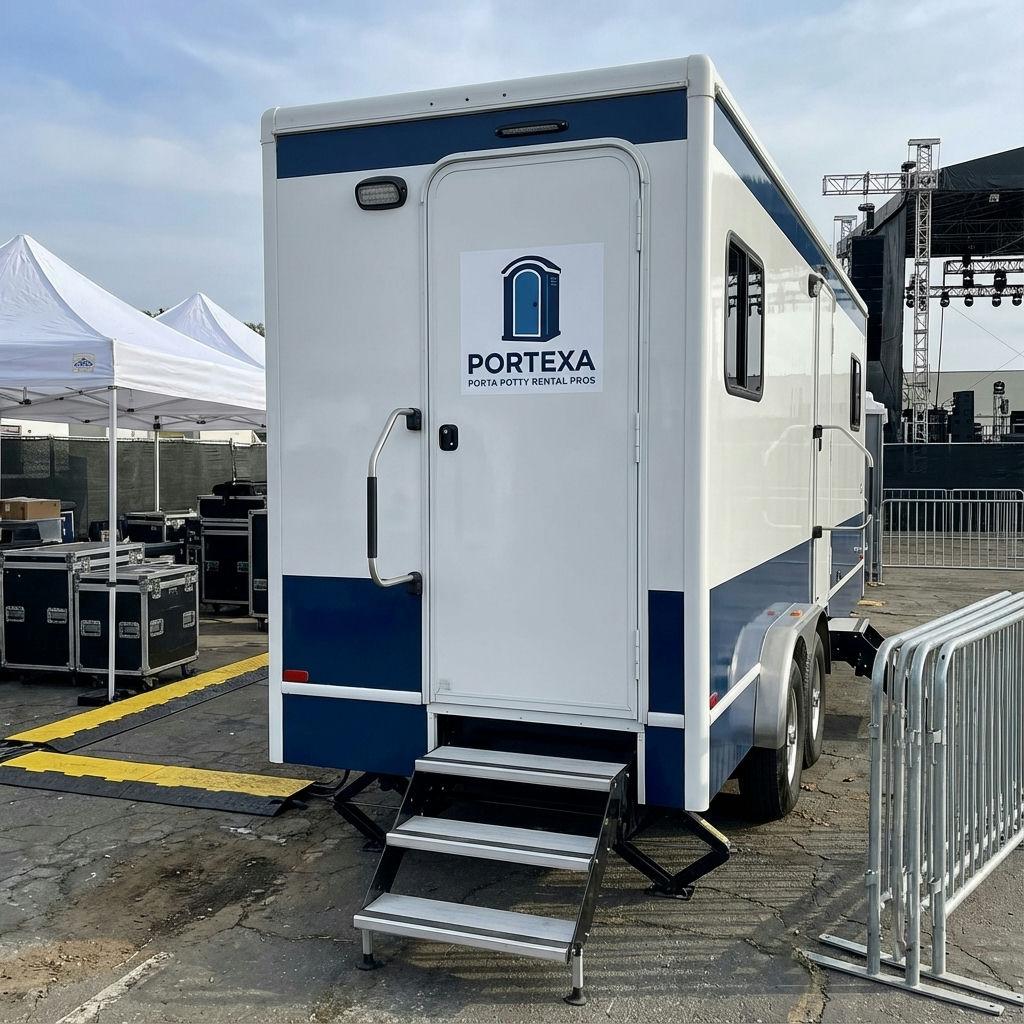 Large event restroom trailer