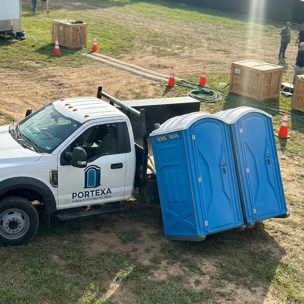 Government porta potty rental in Dallas