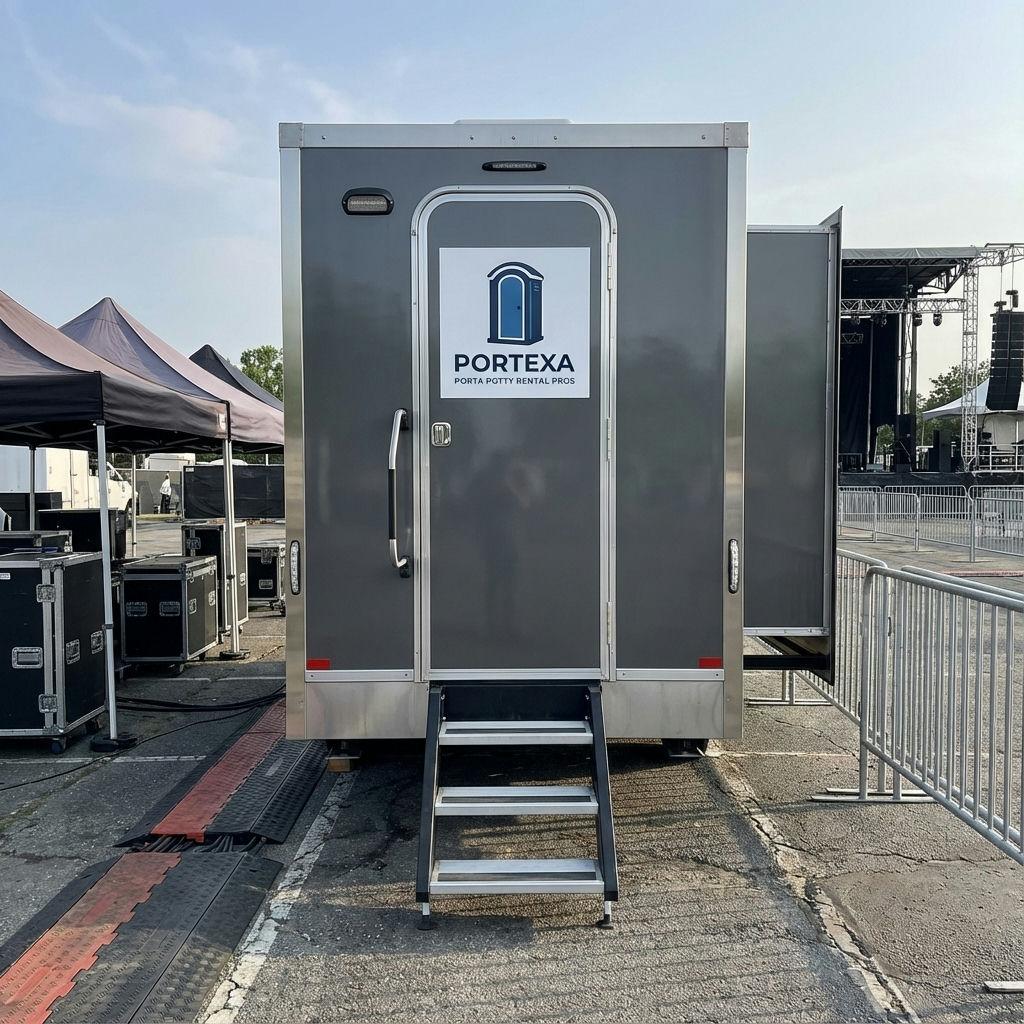 Premium restroom trailer